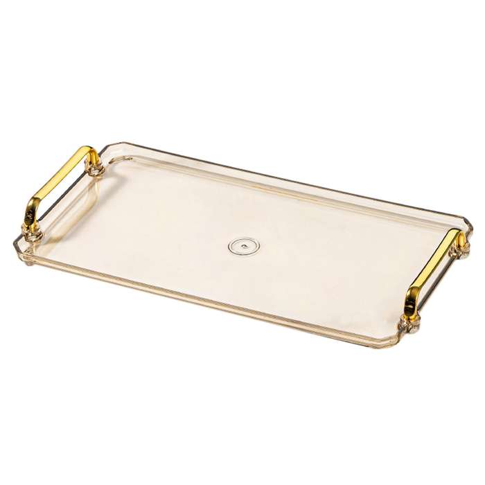 Golden Handle Nordic Pallet Rectangle Tea Set Supplies Serving Tray D