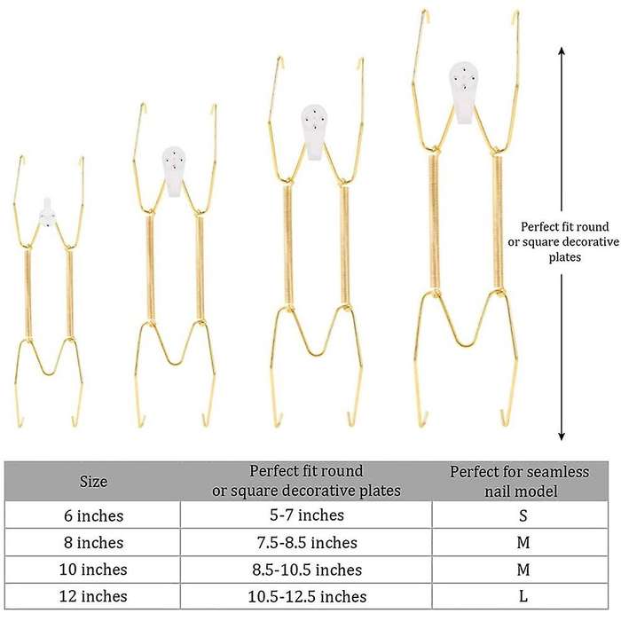 Plate Hangers for The Wall 6 8 10 12 Inch,wall Plate Hangers