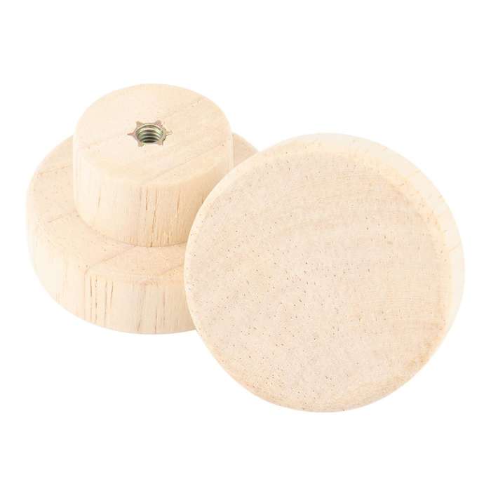 10pcs Wood Round Pull Knobs for Cabinet Drawer Handle Furniture M