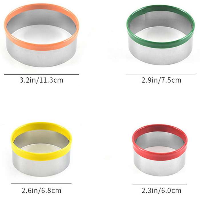 12pcs Stainless Steel Biscuit Mould Set Fondant Biscuit Cutting Mould