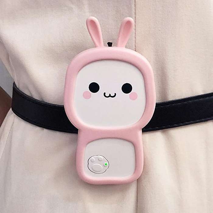 Wearable Mini Negative Ion Air Purifier with 600 Mah Battery(pink)