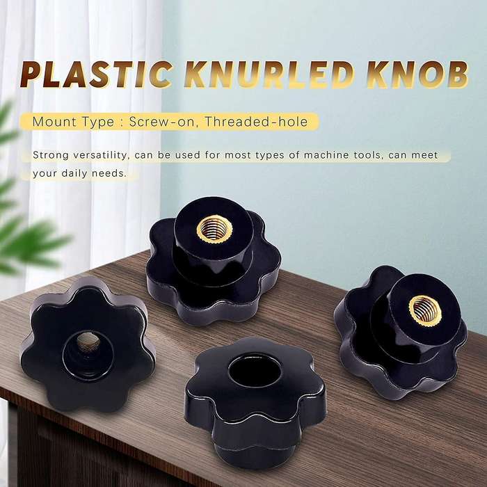15pcs Star Shape Hand Knobs Grip Kit for Mechanical Equipment (m8)