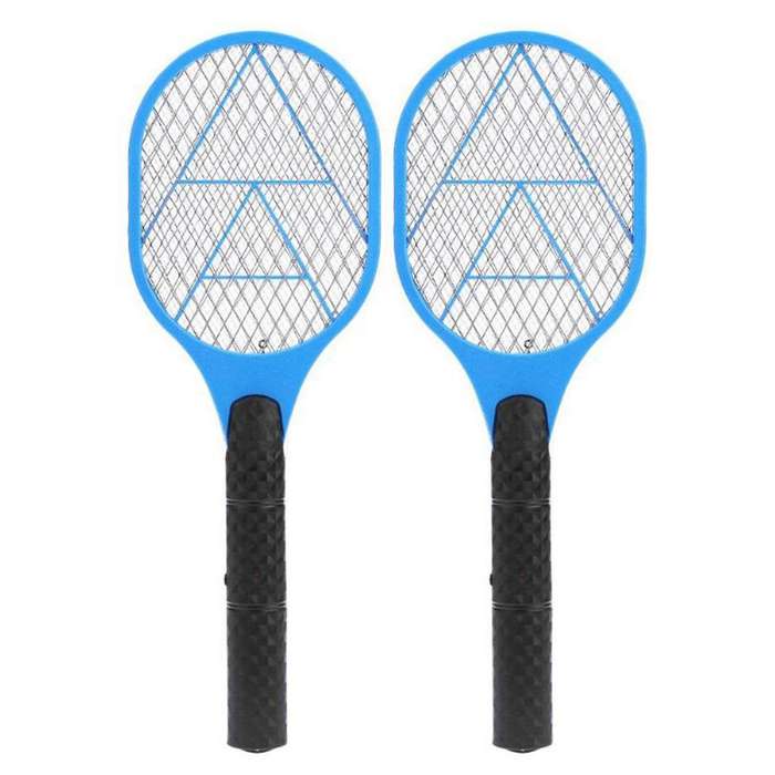 2x Batteries Electric Mosquito Swatter Anti Mosquito Fly Repellent