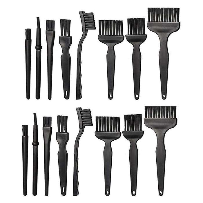 16 Plastic Handle Anti Static Brushes Small Spaces Cleaning Brushes