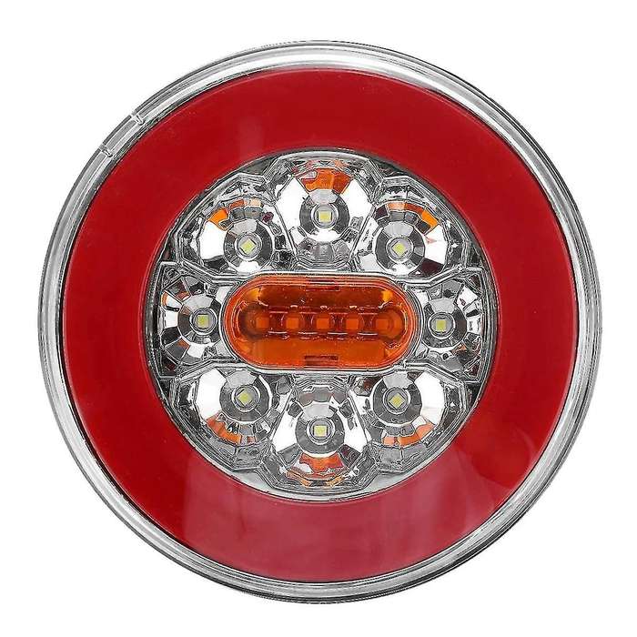 Round Led 4 In 1 Truck Tail Light 12-24v for Trailer Lorry Rv