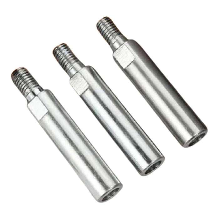 3pc Angle Grinder Extension Connecting Rod, M10 Thread Adapter, 80mm
