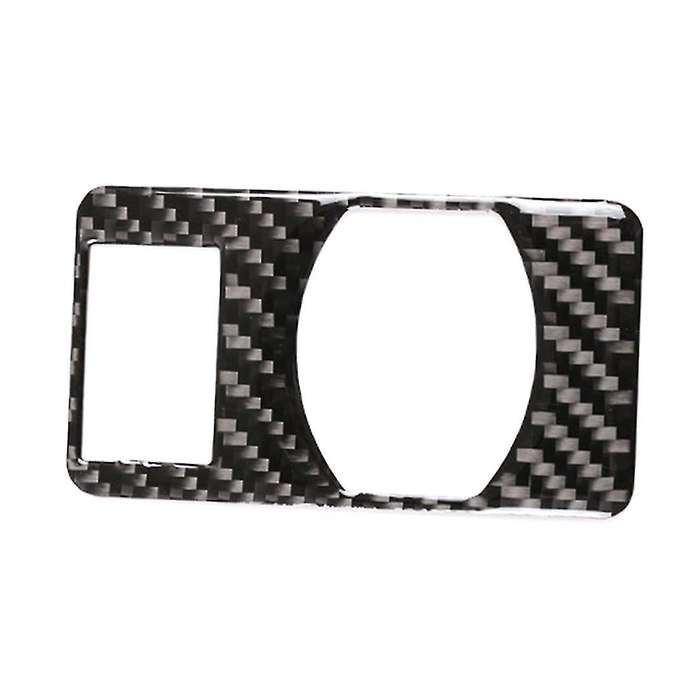 Car Indoor Trunk Switch Button Frame Cover Sticker Trim Carbon Fiber