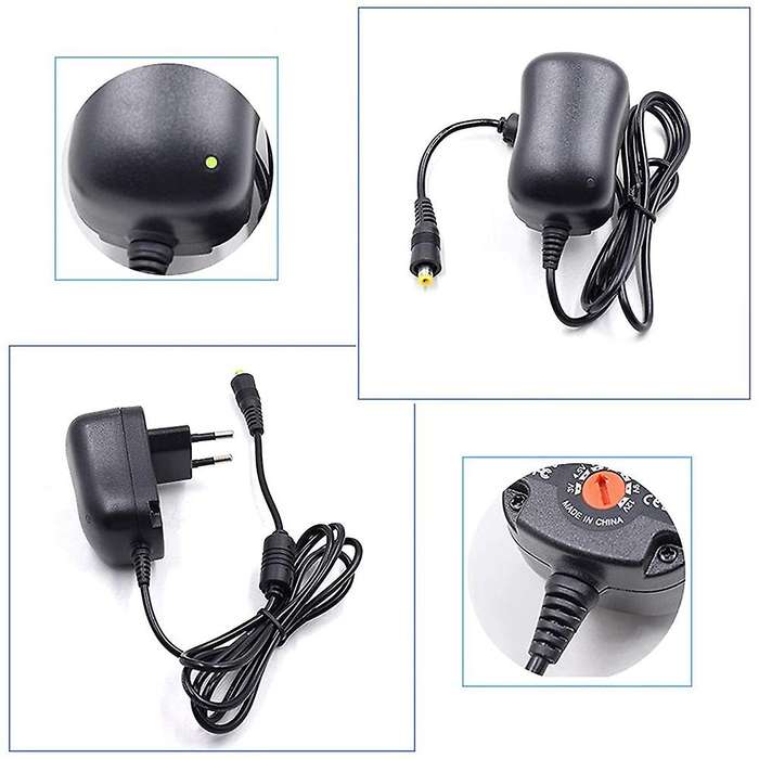 Portable Power Supply, with 8 Different Adapter Heads 3v-12v Eu Plug