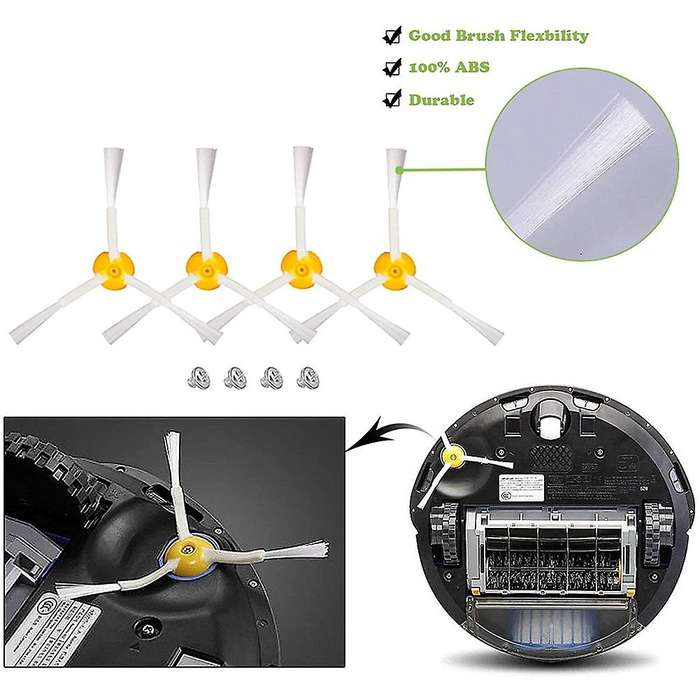 Brushes Accessories for Irobot Roomba 600 Series, 605 610 615 616 620