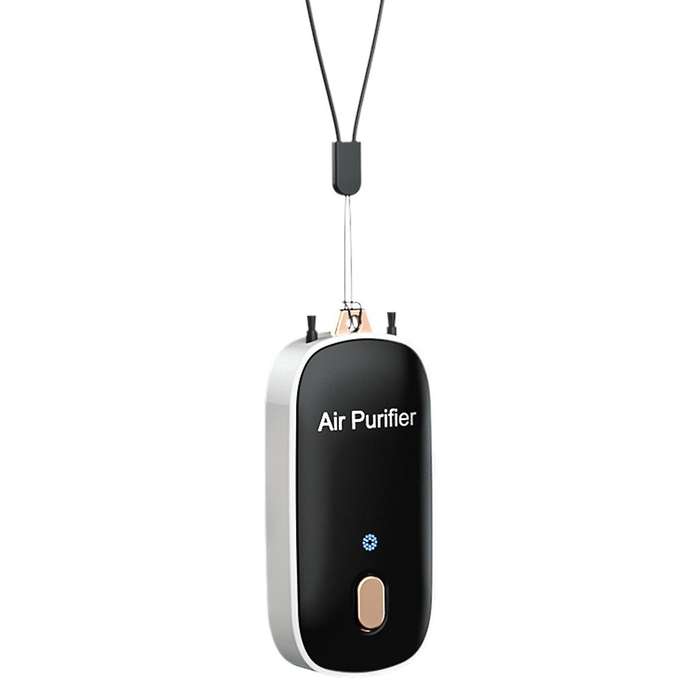 Purifier Mini 24h Working Collar Clip Hanging Neck Air Purifier White