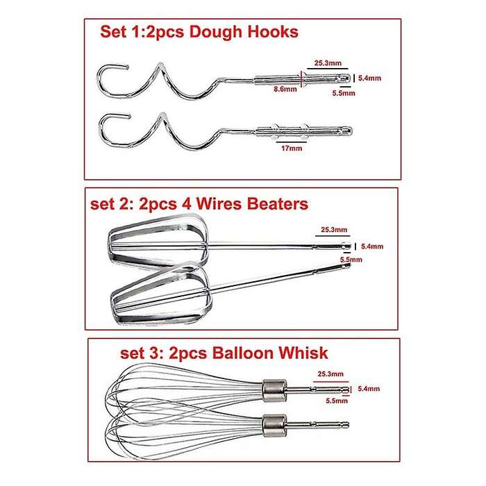 Electric Egg Mixer Parts Set for Electric Balloon Whisk Accessories