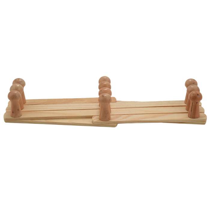 Accordion Wall Hanger 10 Hooks Pack Of 2 Wood Wall Mounted Expandable