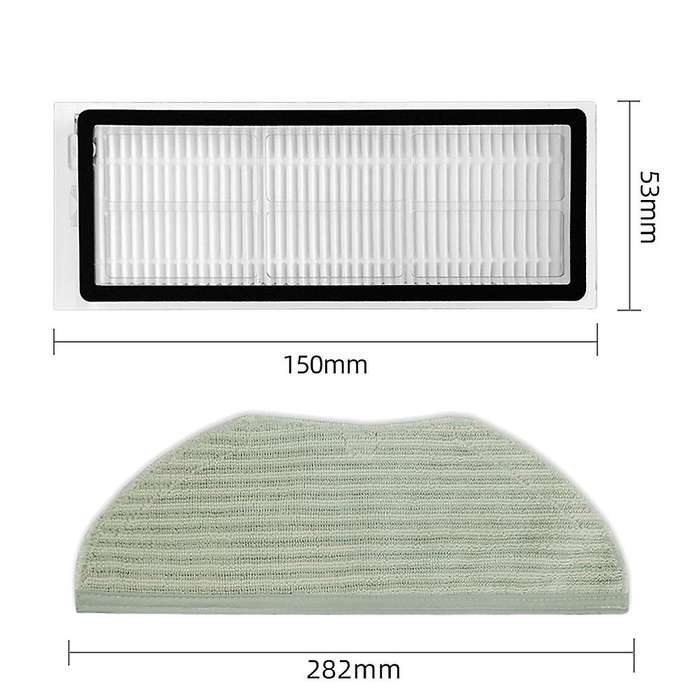 Hepa Filter Roll Main Side Brush for 360 S6 Pro S9 X90 X95 Robotic