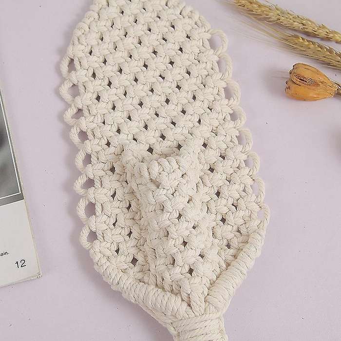Hanging Tapestry Bohemian Tassel Weaving Net Bag Hanger Wall Flow A