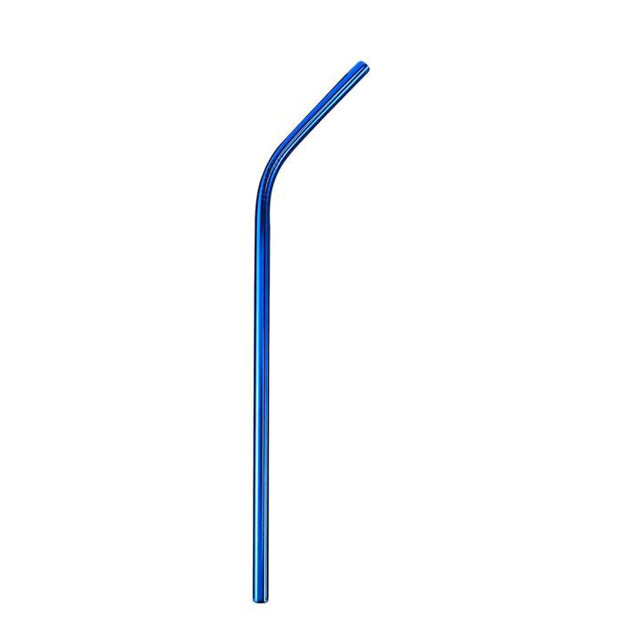Colorful Stainless Steel Straws 8.5 Inch(7 Straight+7 Bent+4 Brushes)