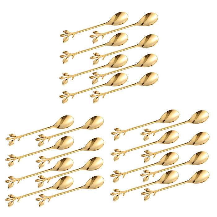 Ice-cream Tea Stirring Spoons Kitchen Tableware 1 Set Of 24 Pieces