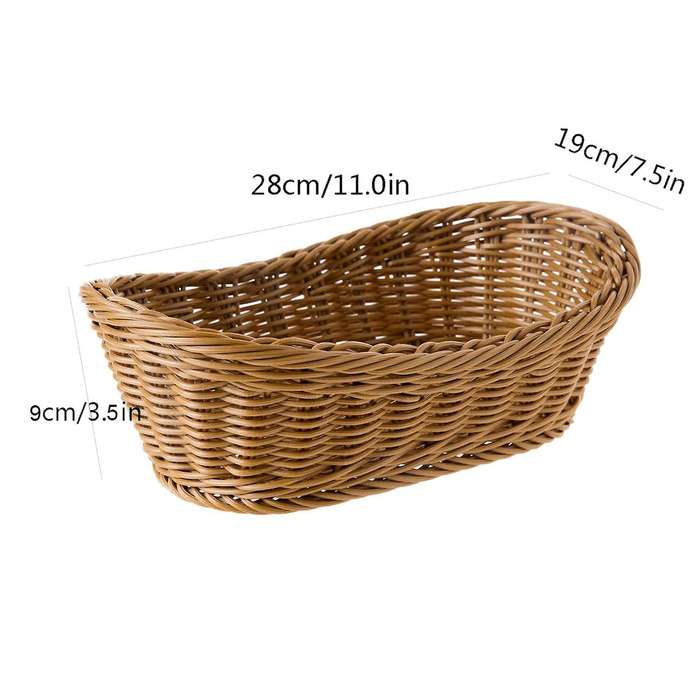 2x 11 Inch Storage Basket for Food Fruit Cosmetic Storage Table Top