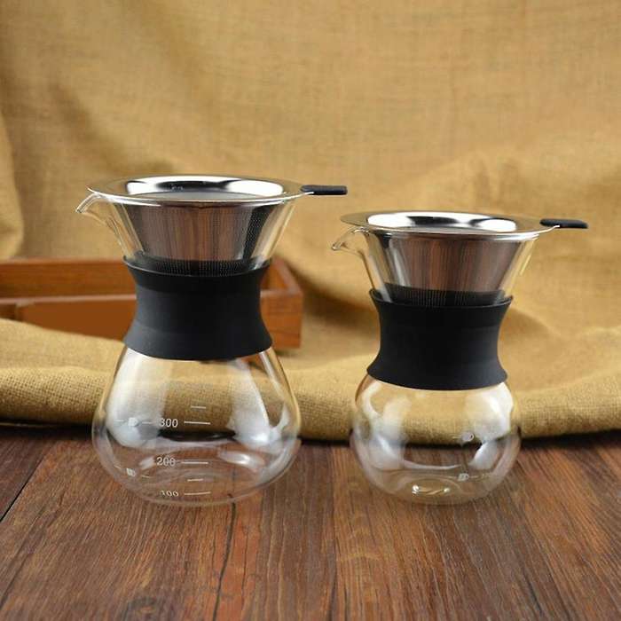 High Borosilicate Glass Sharing Coffee Pot Glass Coffee Pot 400ml