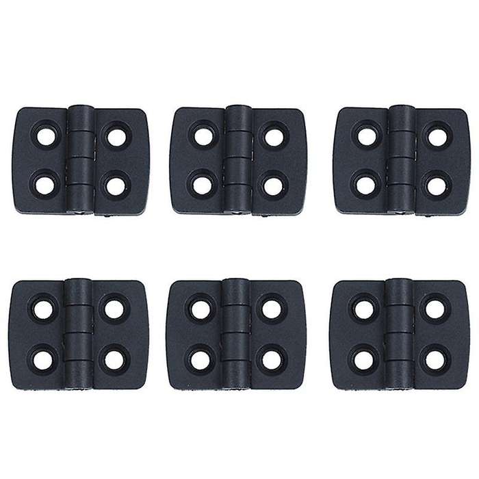 30pcs Reinforced Black Plastic Door Hinges 40mm X 30mm