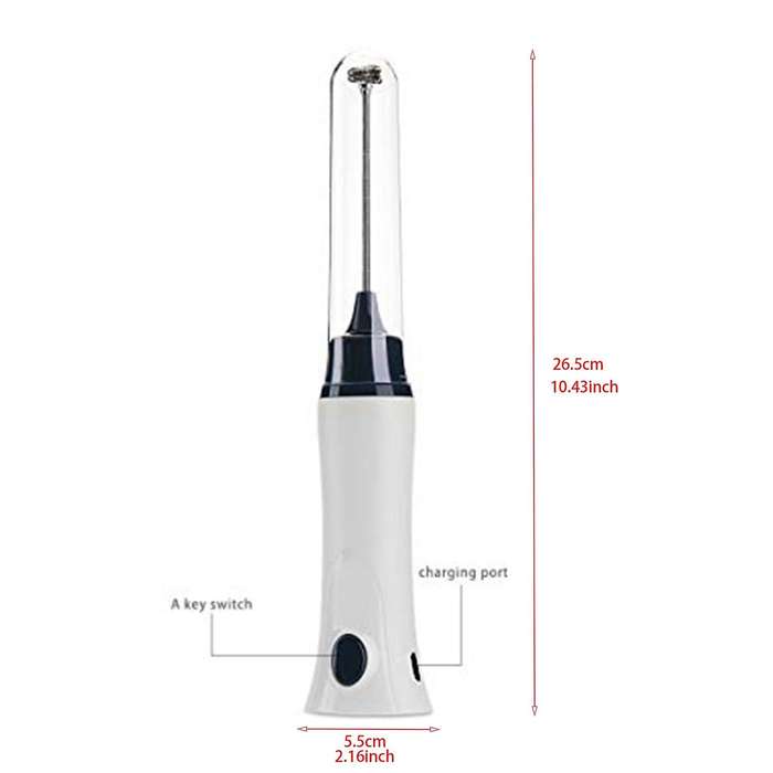 Handheld Electric Coffee Mixer Frother Egg Beater with Cover