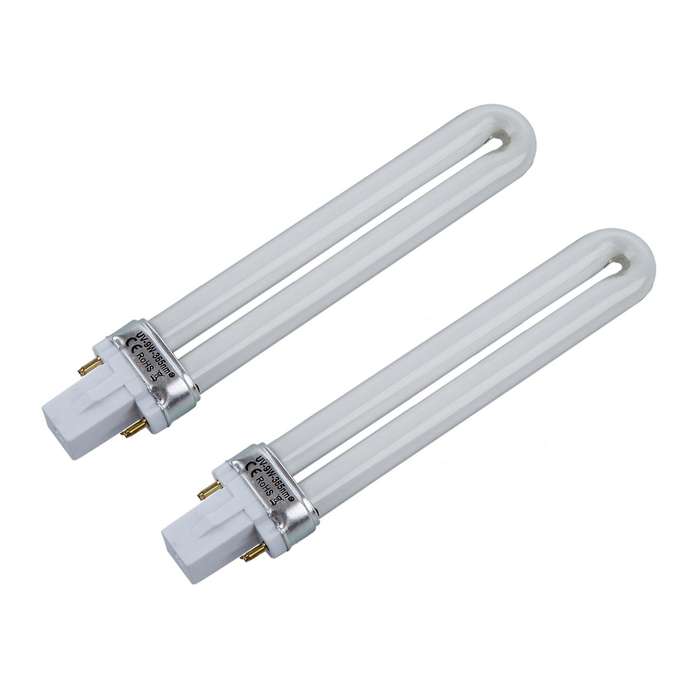 9w Uv Lamp Light Bulb Tube Gel Nail Art Dryer, Set Of 4
