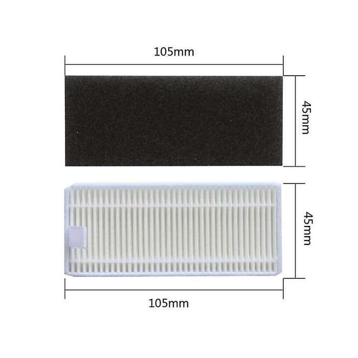 10 Filters & 10 Side Brushes for Lefant M201 T700 M520 Vacuum Cleaner