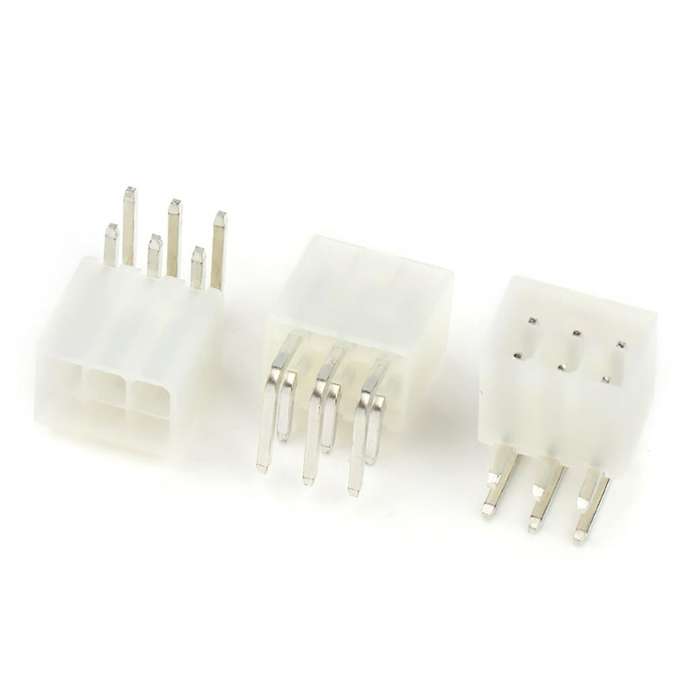 50pcs 6p Curved Pin Socket 4.2mm 2x3p Female Connector
