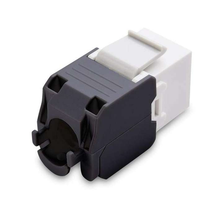 10-pack Cat6a Rj45 Keystone Jack -cat6 Compatible 180 Degree Toolless