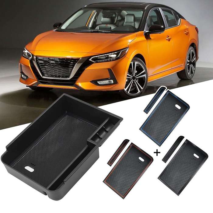 Central Console Armrest Storage Box Holder for Nissan Sentra 20-22