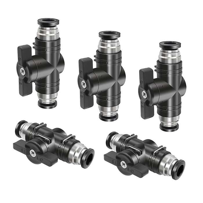 Pneumatic Connector Air Pipe Quick Buc8 Pipe Hose Switch Valve (8mm)