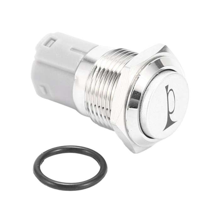 5x 12v 16mm Led Light Momentary Horn Metal Switch Push Button Blue