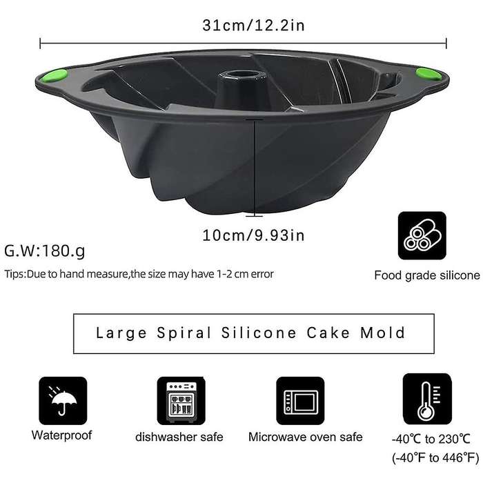 Silicone Cake Pan Cake Baking Pan Non-stick Pan Grooved Cake Pan-a