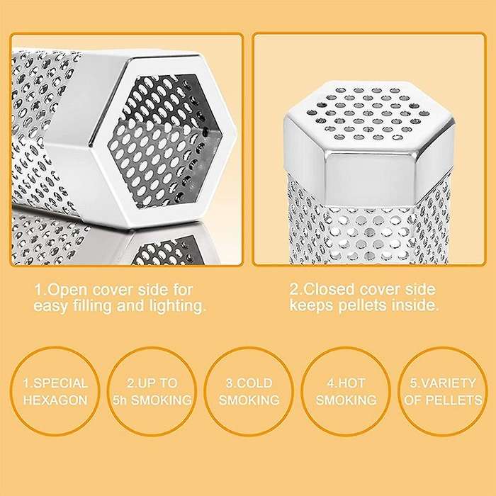 Stainless Steel 304 Smoker Tube for Grill Pellet Smoker Tube for Bbq