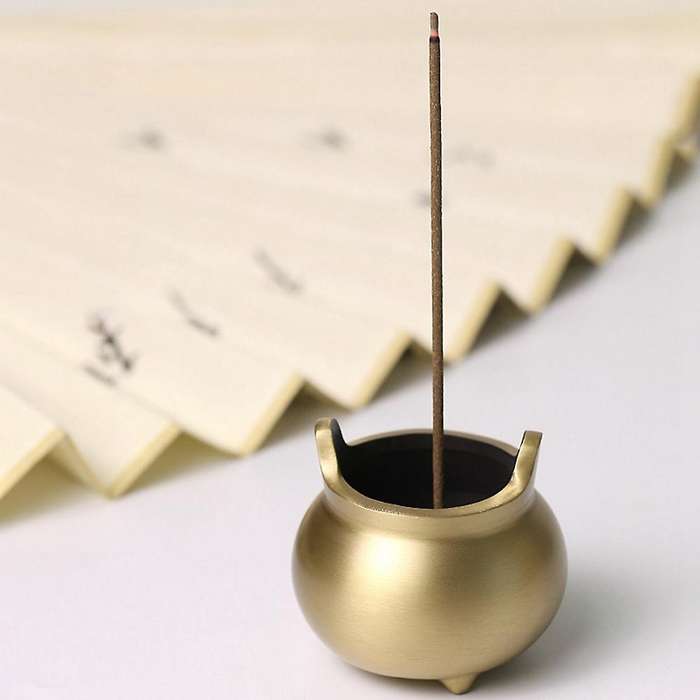 Incense Burner Incense Holder Made Of Brass with Incense Insert(b)