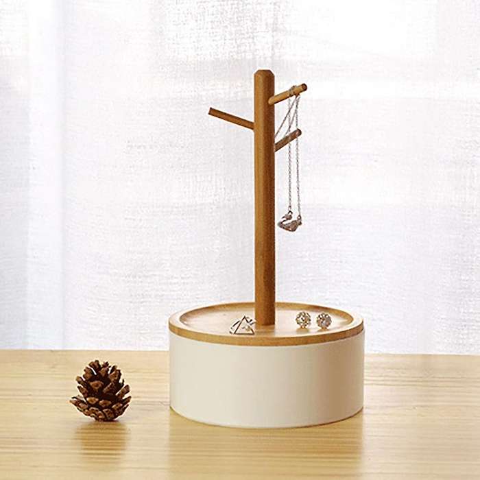 Tree Branch Storage Tray Key Hanger Display Jewelry Holder Rack C