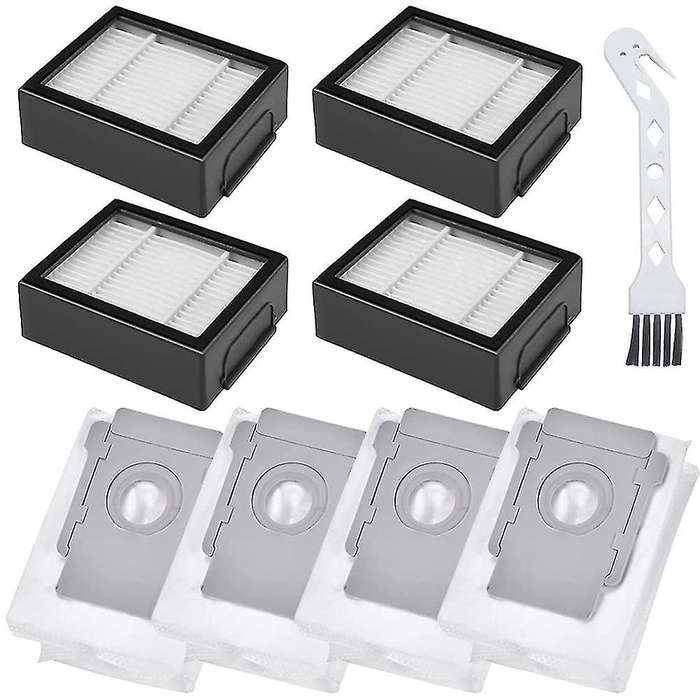 Filter and Dust Bag Parts Replacement Kit for Robot Vacuum Cleaner