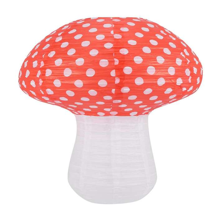 3d Mushroom Shaped Hanging Paper Lanterns 4 Pcs (different Sized)
