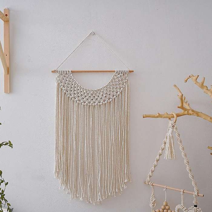 Macrame Wall Hanging Art Woven Boho Home Decor, Geometric Beautiful
