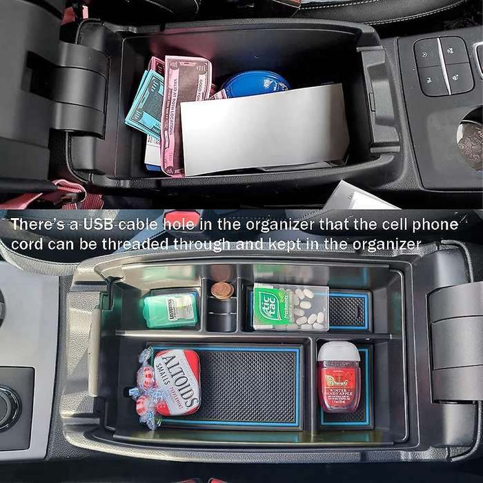 Center Console Organizer Tray for Ford Bronco Sport 2021 Escape,blue