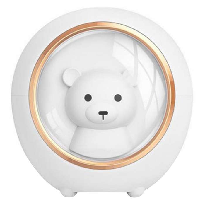 200ml Usb Humidifier Household Colorful Night Light Space Bear White