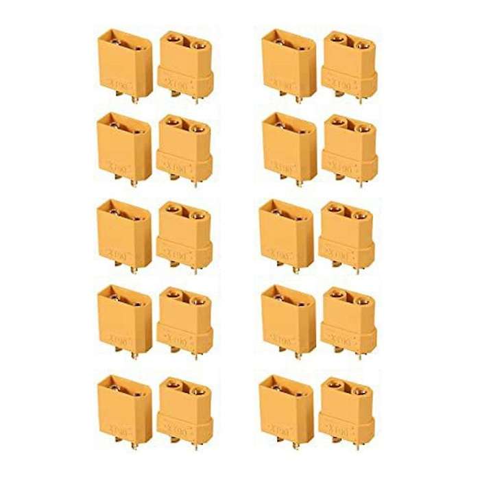 10 Pair Xt90 Xt90h Battery Connector Set Banana Plug for Lipo Battery