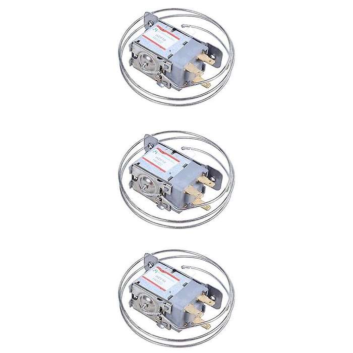 3x Ac 220v-250v Volt 5(4)a 3-pin 5.8mm Dia Shaft Thermostat