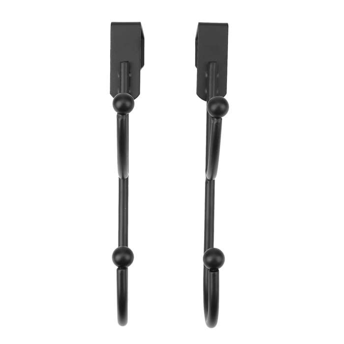 4pcs Decorative Over Door Double Hook for Coats,hoodies,hats,scarves