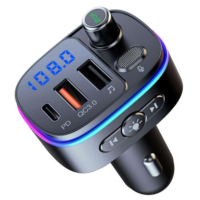 T65 Bluetooth Car Adapter, Wireless Car Radio Adapter Music Player