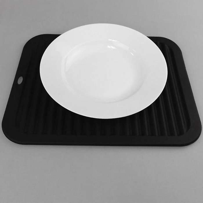 Black Silicone Insulation Mat Anti-skid Anti-scalding Pad