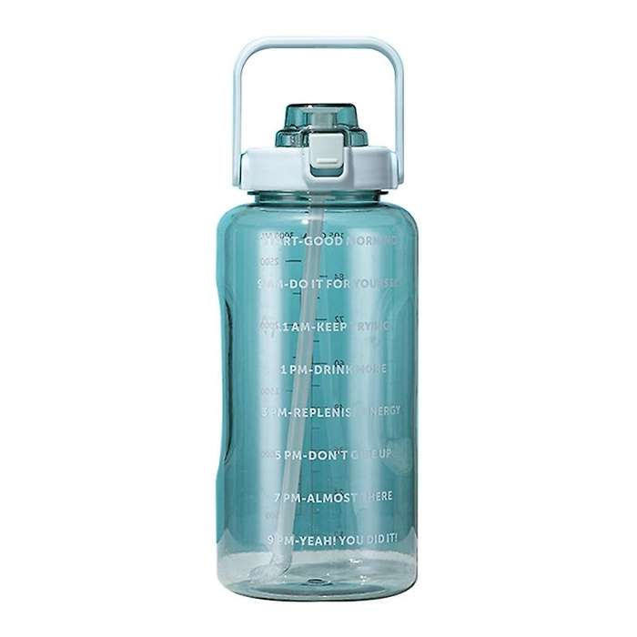 2l Large Capacity Transparent Water Bottle with Bounce Cover Time D