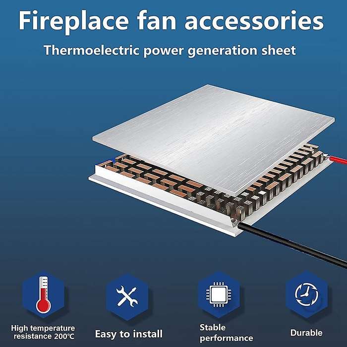 Fireplace Fan Motor and Power Generation Sheet for Wood / Log Burner