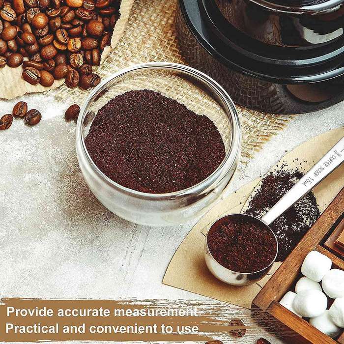 4 Pieces Stainless Steel Measuring Spoon for Coffee Tea Flour Sugar