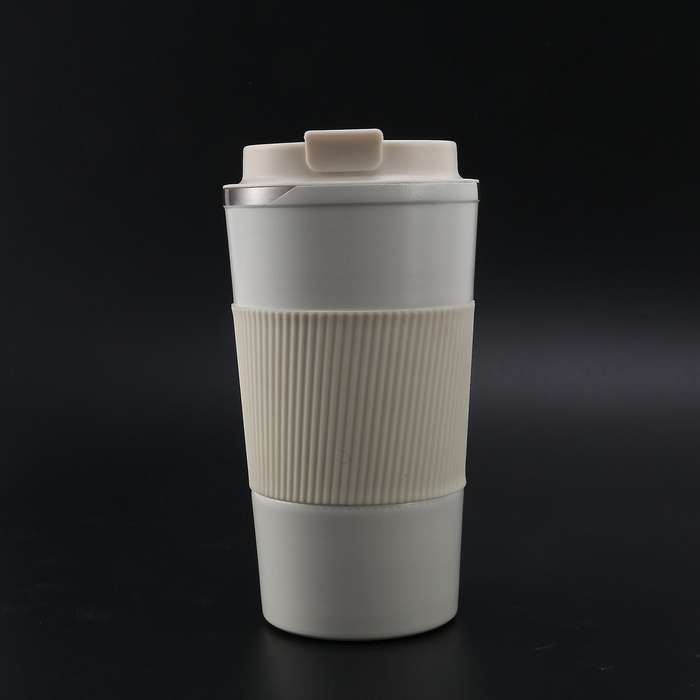 510ml Double Stainless Steel Coffee Hot Water Mug with Non-slip Case