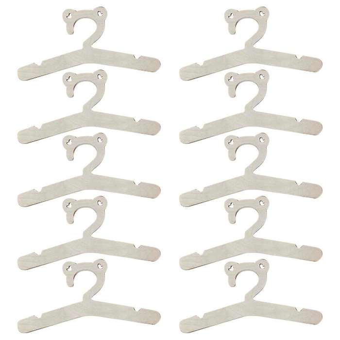Wooden Hanger for Baby Clothes Natural Wood Hanger for Kids, 10 Pcs